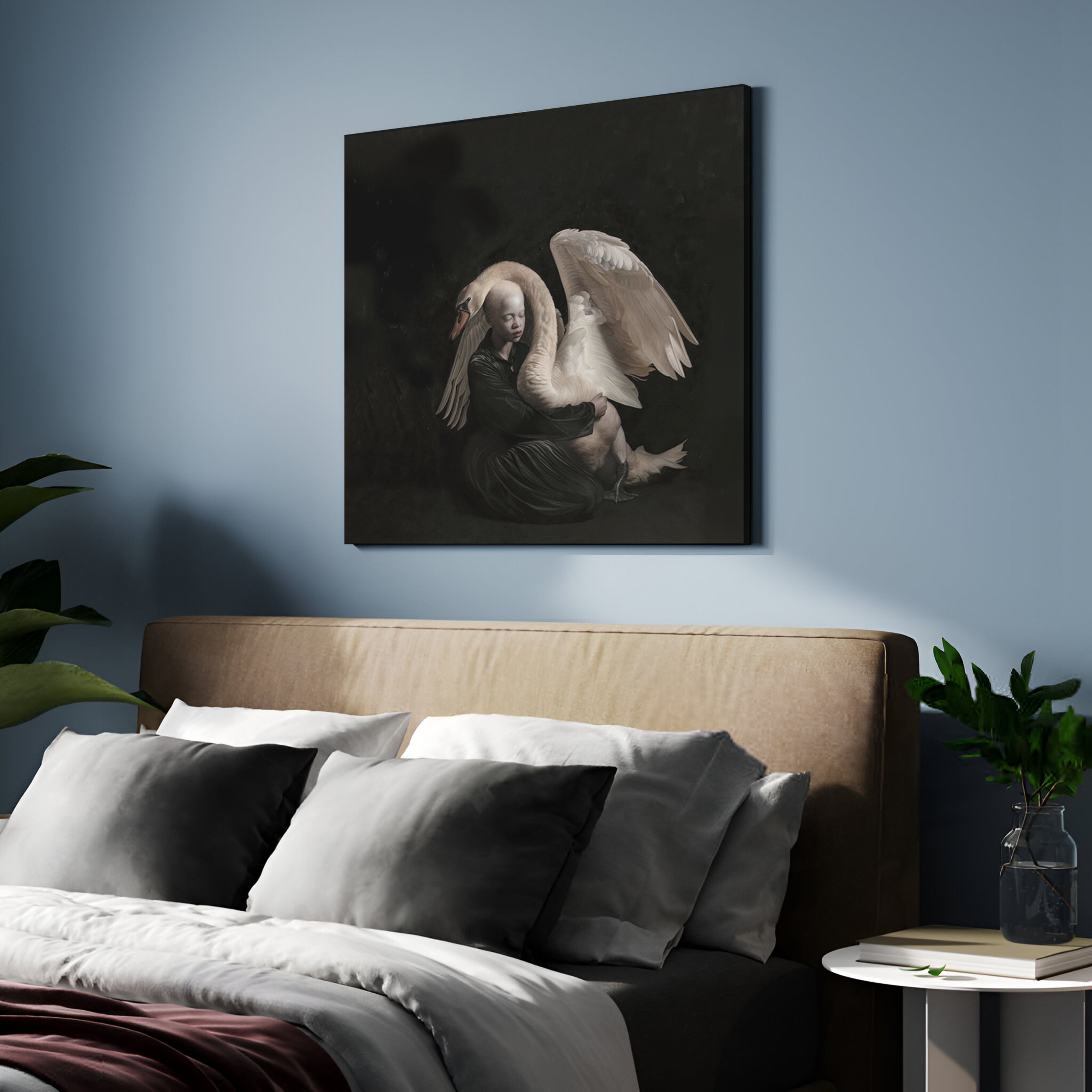 Swans On A Stormy Lake